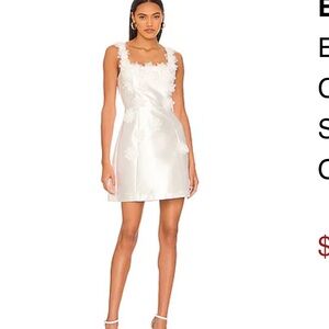 Elliatt White Floral Embellished Mini Dress ELDER DRESS IN WHITE